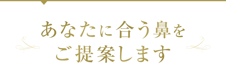あなたに合う鼻をご提案します